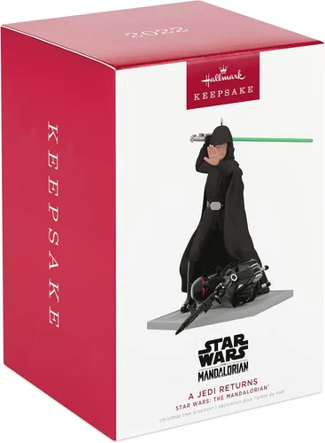 Vista 3 de Hallmark Keepsake Adorno navideño de Star Wars (The Mandalorian, A Jedi Returns)