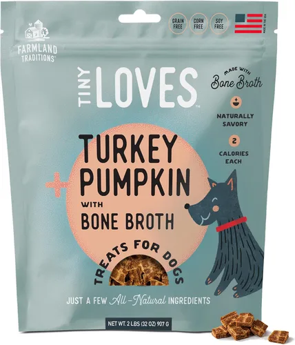 Vista 9 de Farmland Traditions Tiny Loves Premios de Entrenamiento de Cecina para Perros con Caldo de Huesos (Carne de Res, 32 oz.)