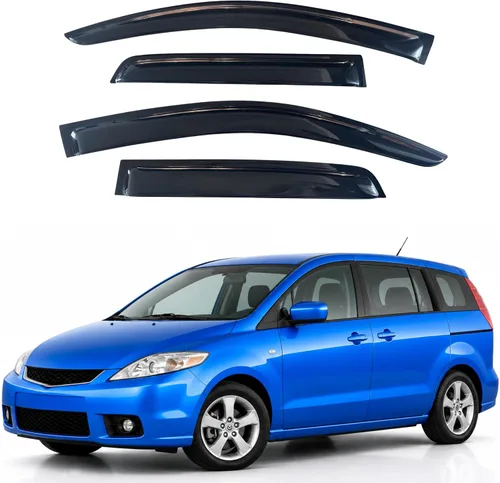 Vista 51 de Visera de ventana IG para Ford Focus Sedán y Hatchback 2012-2018, Protector de ventana lateral para lluvia y viento estilo Mugen, extra duradero