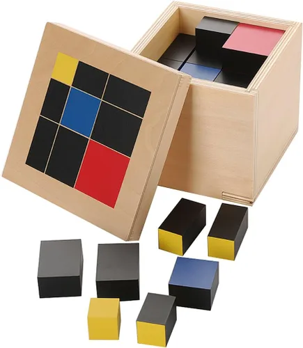 Vista 7 de Materiales de matemáticas Montessori para juguetes de herramientas de aprendizaje temprano preescolar (cubo trinomial)