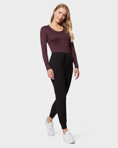 Vista 2 de 32 Degrees - Camiseta ligera para mujer, manga larga, ajuste de forma, elástico en 4 direcciones, térmica