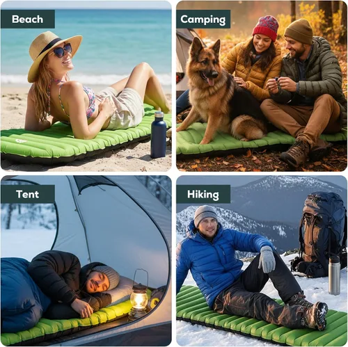 Vista 8 de Gear Doctors ApolloAir 5.2 R-Value [683g] Colchoneta inflable ultraligera aislada para acampar — Colchoneta para mochilero — Colchón de aire