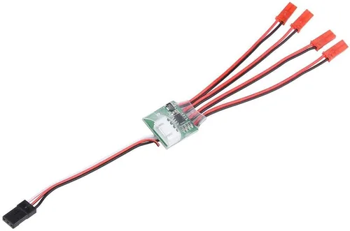 Vista 4 de Dilwe Controlador de tira de luz LED de barra de luz LED para avión de control remoto (3S)