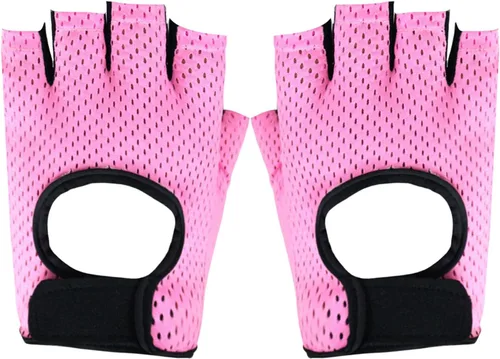 Vista 8 de Guantes de fitness para hombres y mujeres, antideslizantes, de silicona, transpirables, guantes de entrenamiento para levantamiento de pesas