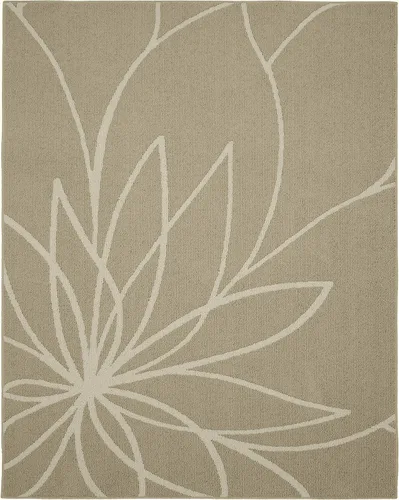 Vista 7 de Garland Rug Grand Floral, 2 x 5 pies, negro/marfil