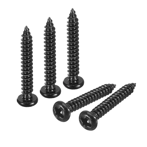 Vista 12 de uxcell 8mm x 3mm Tornillo Phillips de cabeza plana autorroscante, 100 piezas - Tornillo de cabeza redonda de acero inoxidable 304 con rosca completa