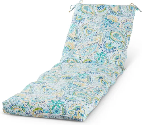 Vista 49 de Cojín reversible para silla de descanso para exteriores, color blanco tropical