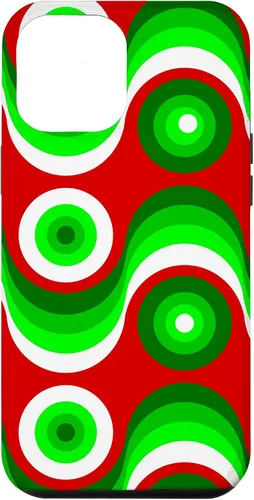 Vista 25 de iPhone 16 ugly christmas mod groovy red green 1960s 1970 retro vintage Case