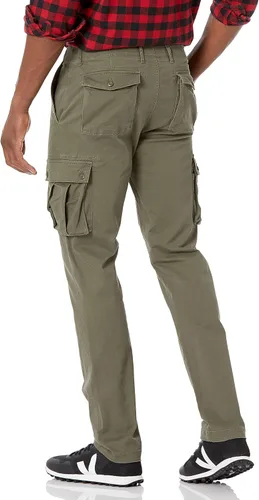 Vista 2 de Tienda Essentials pantalón cargo para hombre entallado elástico