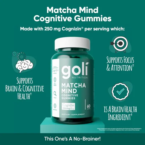 Vista 6 de 3 botellas del paquete Goli Favorites: suplementos de Ashwagandha KSM-66, vinagre de manzana, Matcha Mind con Cognizin, vitaminas D2 y B12