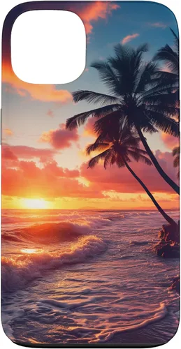 Vista 7 de Palm Tree Sunset Tropical Boho Beach Aesthetic Vacation Case for iPhone 17