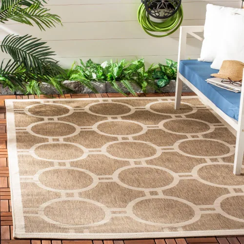 Vista 9 de SAFAVIEH Courtyard Collection CY6924 - Alfombra decorativa para interiores y exteriores, impermeable, fácil de limpiar, 2 pies 3 pulgadas x 6 pies 7