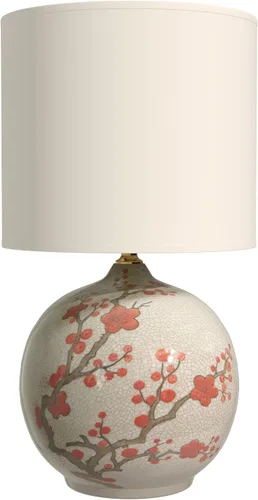 Vista 8 de Red Lantern Lámpara de porcelana de paisaje azul de 26