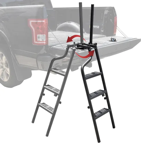 Vista 2 de Escalera universal giratoria para puerta trasera de 45 pulgadas con asa