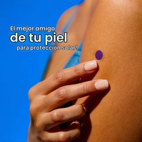 Vista 3 de SpotMyUV Adhesivos de protección solar, puntos indicadores SPF