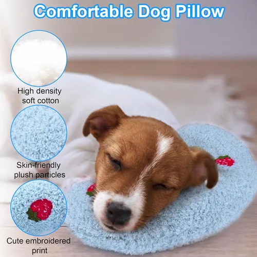 Vista 3 de Almohada para Perros Mity Rain, Almohada de Alivio de la Ansiedad para Perros, Almohada Ultra Suave de Alta Densidad Calmante para Alivio de Azul