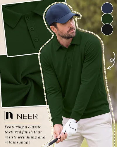 Vista 5 de Neer Paquete de 3 camisetas tipo polo para hombre