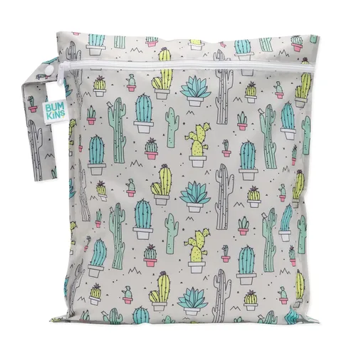 Vista 22 de Bumkins Disney Bolsa impermeable colgante para cosas mojadas grande para bebé, lavandería, ropa sucia, viaje, traje de baño, pañales de tela C3