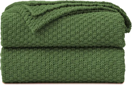 Vista 10 de Longhui bedding - Manta de punto negra para sofá, suave, acogedora, lavable a máquina, 100% algodón, manta de sofá, pesada, de 2.5 libras, bolsa