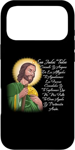 Vista 21 de Funda para iPhone 15 San Judas Tadeo Consuelo Y Amparo de Los Afligidos