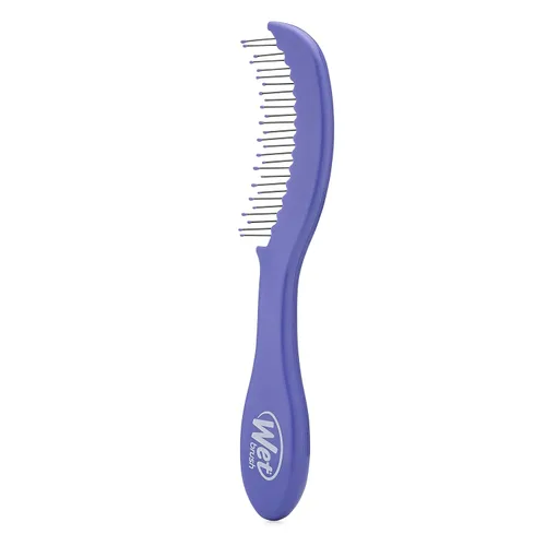 Vista 3 de Wet Brush Peine desenredante de cabello fino de cuidado personalizado morado
