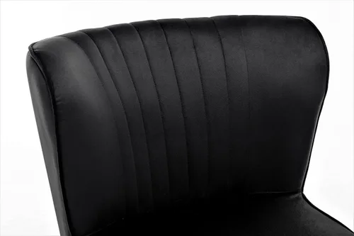 Vista 4 de Container Furniture Direct Silla moderna de terciopelo para sala de estar, dormitorio o entrada, diseño elegante y cómodo sin brazos con patas
