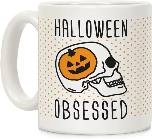 Vista 141 de LookHUMAN Tazas de Halloween Taza de café de Halloween - Tazas de café para decoración ideales para amantes y entusiastas de la decoración - Taza