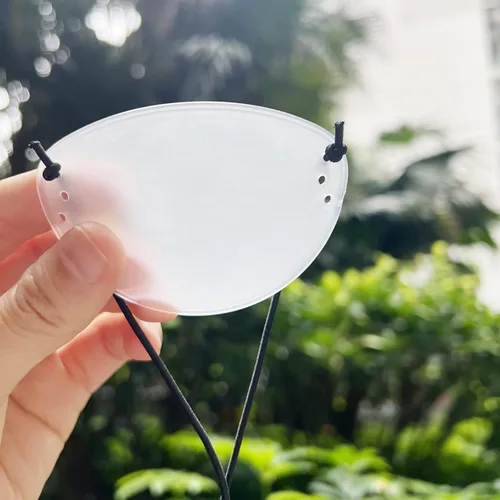 Vista 3 de Protector de ojos, 2 piezas de plástico para ojos para cirugía, transpirable, después de la cirugía, protección ocular con cinta, transparente