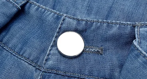 Vista 5 de D.B.M Pantalones rectos de mezclilla de cintura alta y pierna ancha para mujer