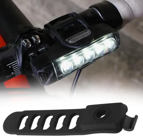 Vista 3 de Correa de goma de repuesto para luz de bicicleta 1-LED-RP-STR-V404 compatible con Lezyne Y9