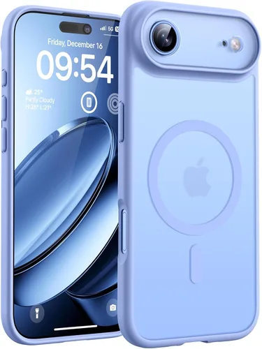 Vista 90 de TOCOL Funda para iPhone 11, compatible con Magsafe, protección completa de cámara, imanes integrados, protección contra caídas, funda translúcida