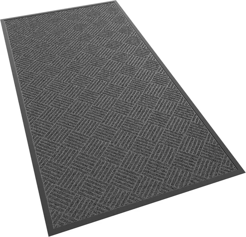Vista 11 de Tapete para puerta delantera, 48 x 24 pulgadas, resistente para interiores y exteriores, tapete de bienvenida antideslizante para entrada, parte