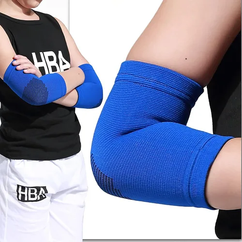 Vista 4 de Protector de brazo para niños, coderas de compresión, coderas para niños, protección para el codo para ciclismo, deportes, baloncesto, voleibol