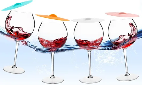Vista 7 de Copas de vino flotantes para piscina con tapas de taza, juego de 2, copas de vino inastillables junto a la piscina, taza flotante, tina de piscina