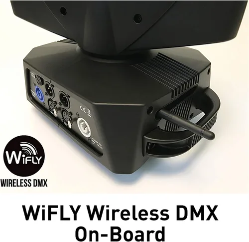 Vista 2 de Vizi Hex Wash7 a 105W RGBAW + UV LED Powered Moving Head Wash Light