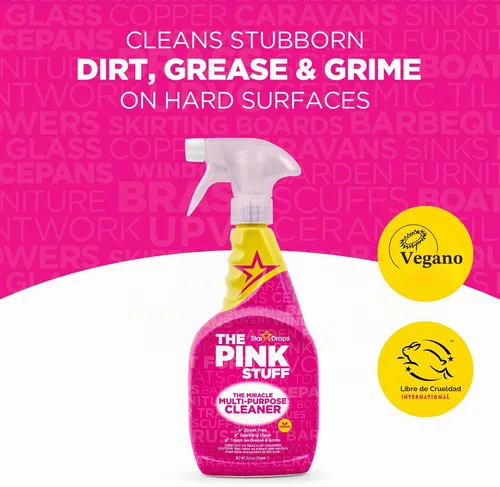 Vista 4 de [Usado] Stardrops - The Pink Stuff - Pasta de limpieza The Miracle, spray multiusos y espuma de baño, paquete de 3