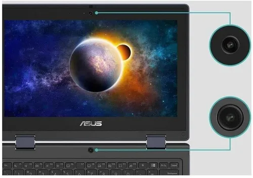 Vista 6 de Asus BR1102FGA-YS14T - Computadora portátil resistente y resistente a derrames HD 1366 x 768, Intel Celeron N100 Quad-core (4 núcleos), memoria