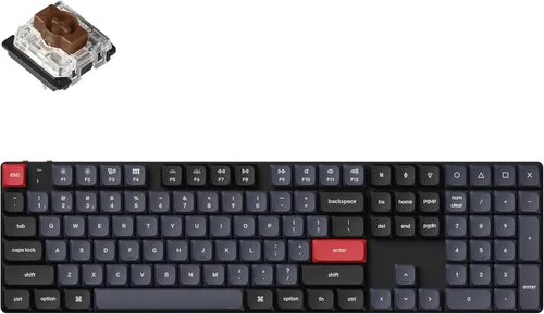 Vista 9 de Keychron K5 Pro QMK/VIA - Teclado mecánico inalámbrico personalizado, diseño de tamaño completo intercambiable en caliente, 108 teclas programables