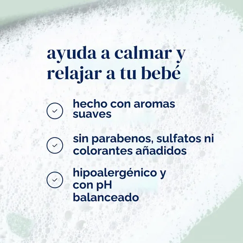 Vista 5 de Johnson's Baby Baño de vapor calmante con aromas calmantes para relajar a los bebés, fórmula para no más lágrimas, calma y reconforta al bebé