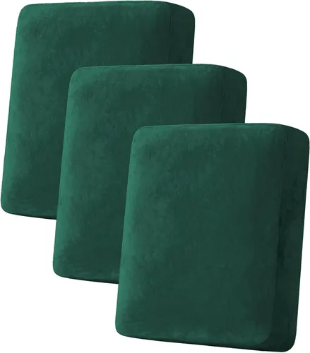 Vista 70 de H.VERSAILTEX Funda de cojín elástica de terciopelo para sofá, funda de cojín de felpa para cojines de silla, protector de muebles, cojín de asiento