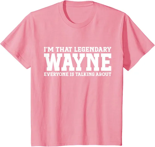 Vista 46 de Wayne Personal Name Funny Wayne Camiseta, Negro