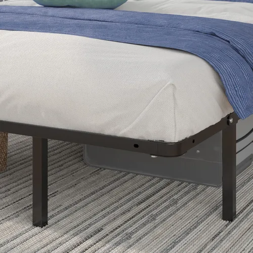 Vista 9 de Base inteligente MyEuro de Sleep Master. Soporte de colchón de tablillas de madera, Acero, Negro