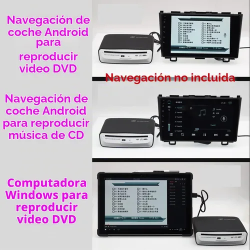 Vista 4 de Reproductor de CD portátil externo para el reproductor de CD