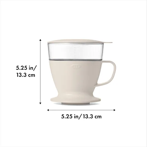 Vista 3 de OXO Brew - Cafetera de una sola porción y papel de repuesto para cafetera Good Grips, marrón, 50 por caja, CT, filtros de preparación fría, recuento