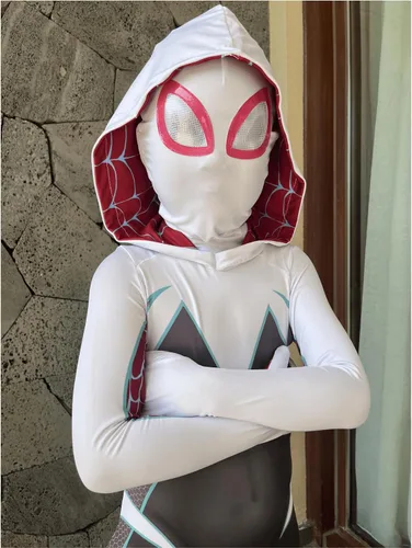 Vista 4 de XNSGAO Disfraz de cosplay de Halloween para niñas fantasma