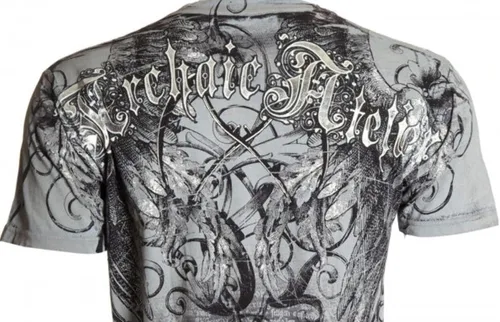 Vista 6 de Archaic by Affliction - Camiseta para hombre, color negro, talla S-5XL