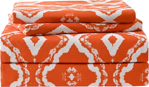 Vista 11 de Yibeizi - Juego de sábanas con estampado floral para cama de tamaño queen, sábanas de microfibra con patrón botánico boho, fundas para almohada