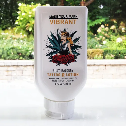 Vista 5 de Billy Jealousy Tattoo Lotion for All Skin Types Formulated with Shea Butter, Essential Oils & Green Tea Leaf Extract, Tattoo Aftercare that