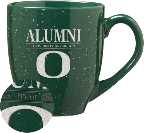 Vista 54 de Rico Industries NCAA Illinois Fighting Illini Alumni - Taza de café de cerámica moteada grabada con láser de 16 onzas