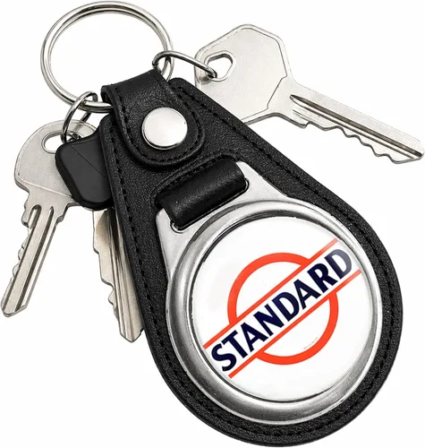 Vista 8 de Brotherhood Round Key Chain for Vintage Motor Oil, Petroleum, and